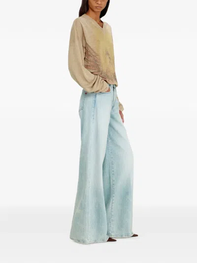 Diesel Jeans Flare Taille Moyenne 1978 D-akemi In Blue