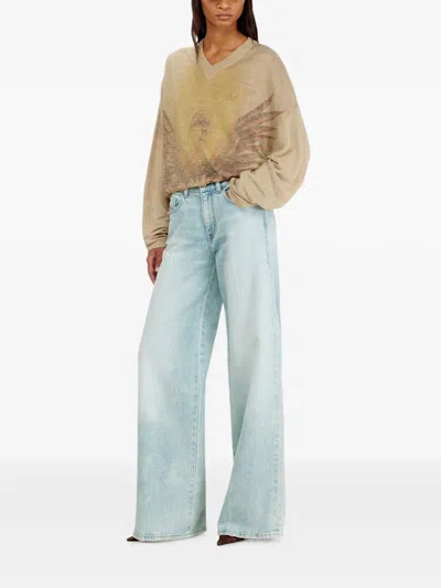 Diesel Jeans Flare Taille Moyenne 1978 D-akemi In Blue