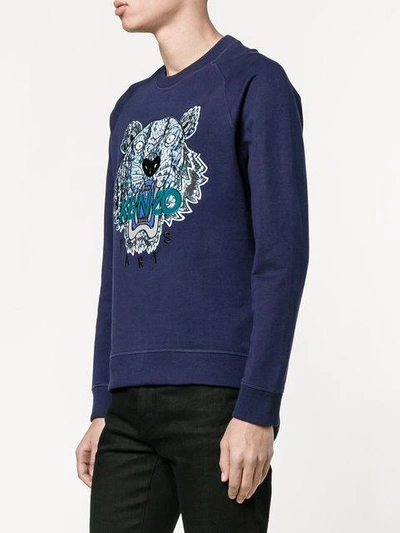 Shop Kenzo 'tiger' Sweatshirt - Blau In Blue