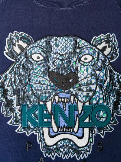 Shop Kenzo 'tiger' Sweatshirt - Blau In Blue