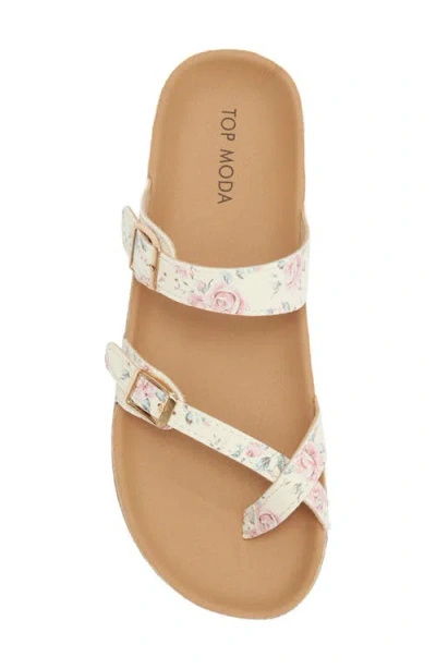 Top Moda Amara Toe Loop Sandal In Multi