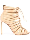 FRANCESCO RUSSO strappy ankle boots,LEATHER100%