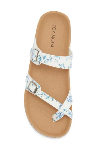 Top Moda Amara Toe Loop Sandal In Multi