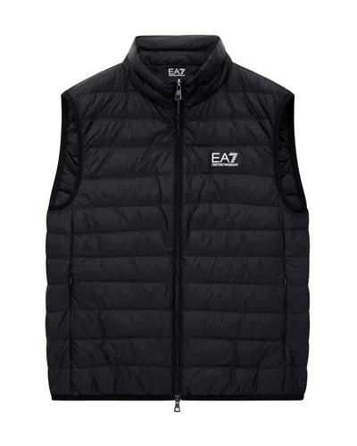 Ea7 Core Identity Packable Gilet In Black