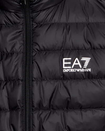 Ea7 Core Identity Packable Gilet In Black