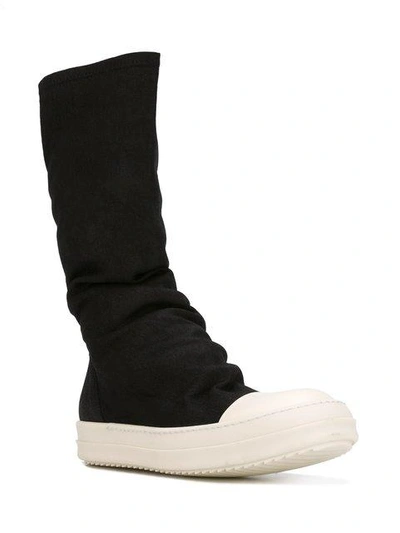 Shop Rick Owens Sock Hi-top Sneakers