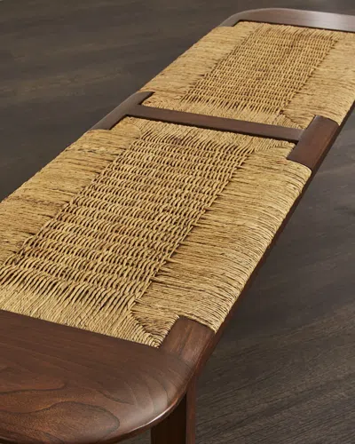 Interlude Home Juno Bench, 64" In Brown