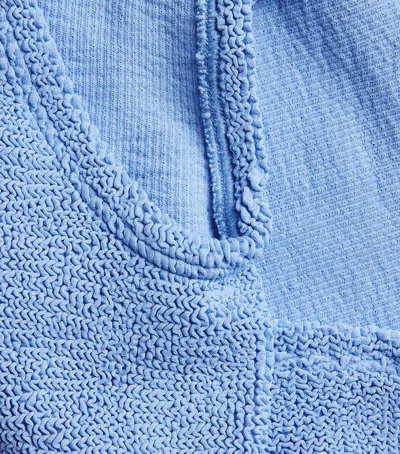Hunza G Crinkle One-piece Swimsuit In Blue