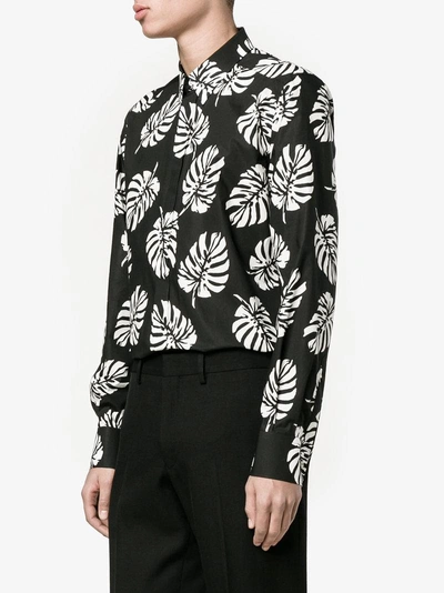 Shop Dolce & Gabbana Palm Leaf Print Shirt In Black