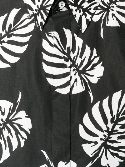 Shop Dolce & Gabbana Palm Leaf Print Shirt In Black