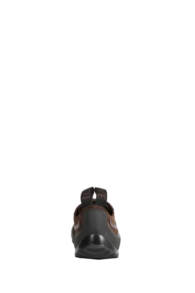 Loewe Grip Panelled Suede Sneakers In Brown