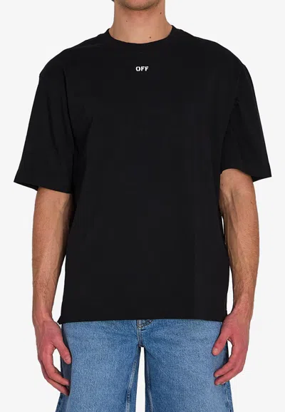 Off-white Off White Off White S.matthew Skate Logo Print T Shirt In Black