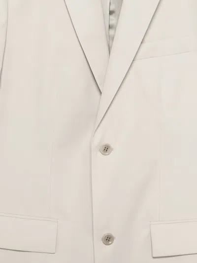 Rier Peak-lapel Single-breasted Jacket In Gray