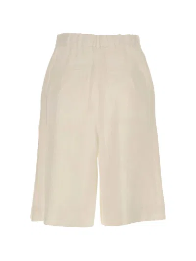 Max Mara Belt Loop Shorts In Neutral