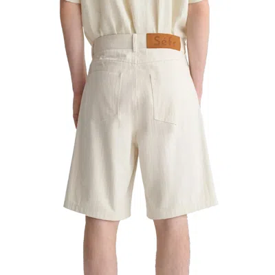 Séfr Belt Loop Shorts In Neutral