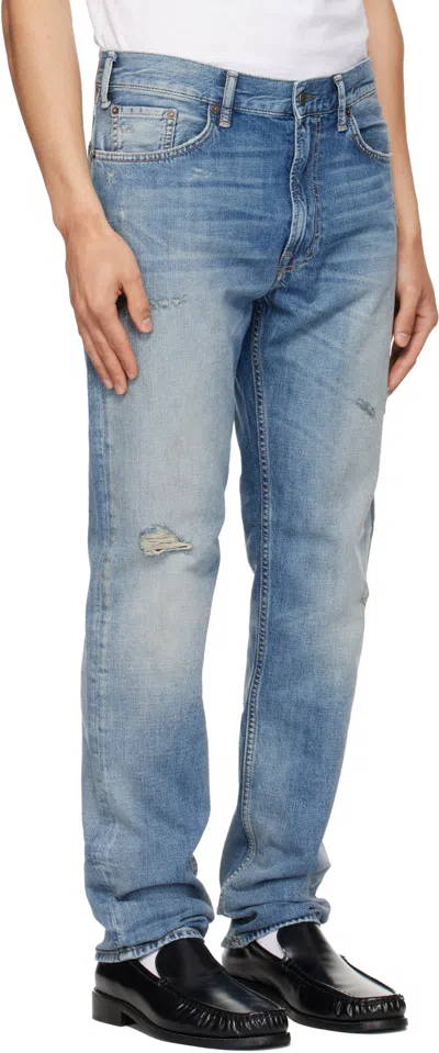 Acne Studios Belt Loop Jeans In Blue