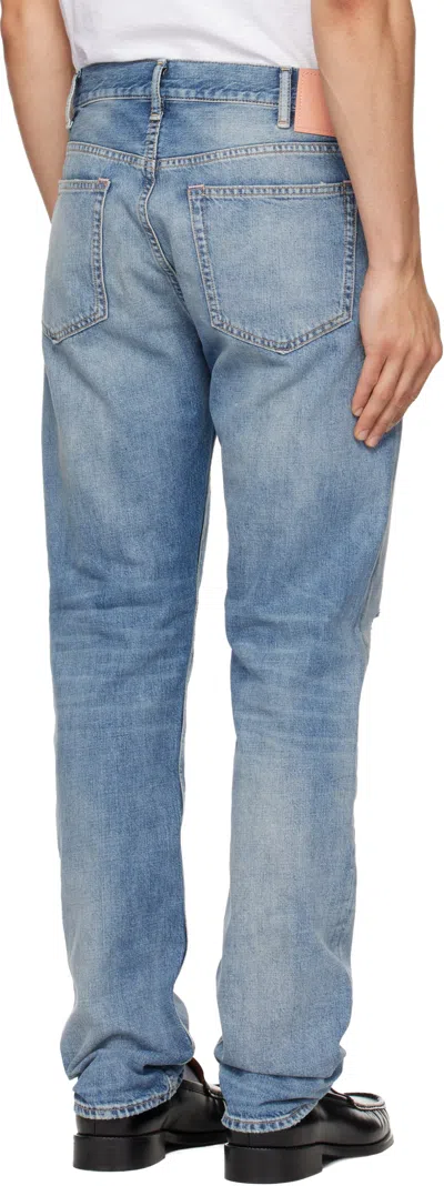 Acne Studios Belt Loop Jeans In Blue