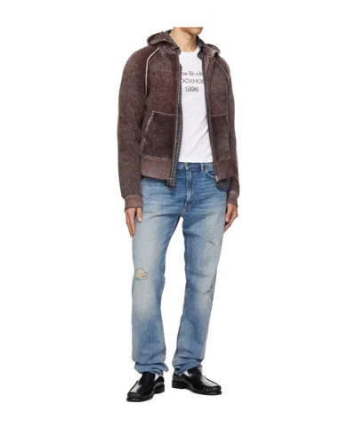 Acne Studios Belt Loop Jeans In Blue