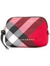 BURBERRY house check clutch,POLYESTER100%