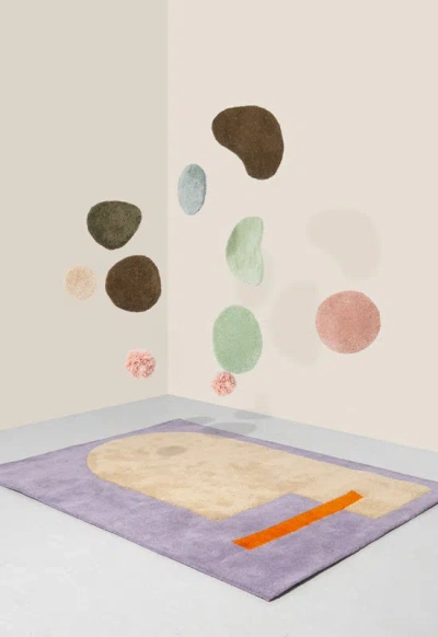 Layered Playground Patterned Rug 4'5" X 5'11" In Multi