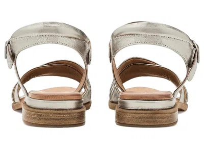 Miz Mooz Gradie Flat Sandals In Silver