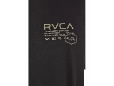 Rvca Hex Over Performance Graphic T-shirt In Black