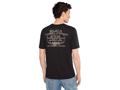 Rvca Hex Over Performance Graphic T-shirt In Black