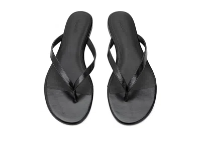 Madewell Izzie Ivana Leather Thong Sandals True Black