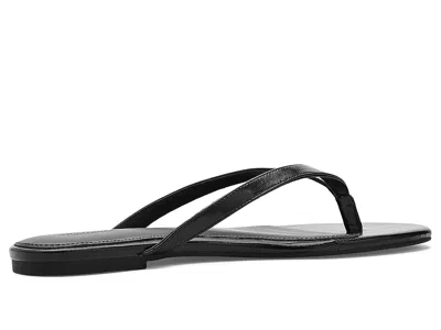 Madewell Izzie Ivana Leather Thong Sandals True Black