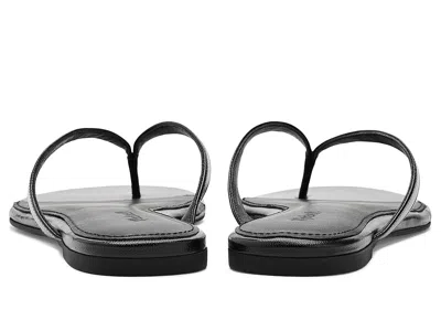 Madewell Izzie Ivana Leather Thong Sandals True Black