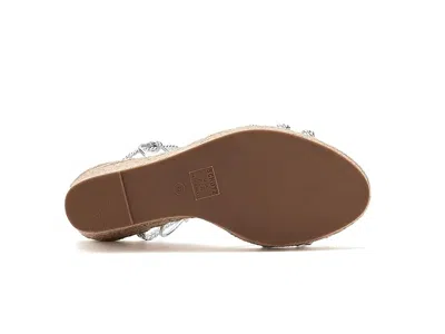 Schutz Adele Wedge In Silver