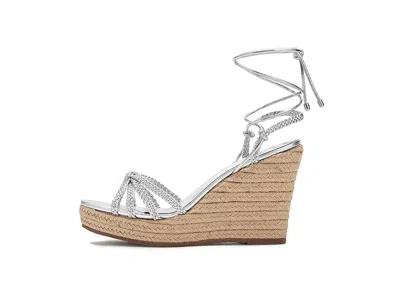 Schutz Adele Wedge In Silver