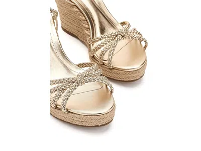 Schutz Adele Wedge In Gold