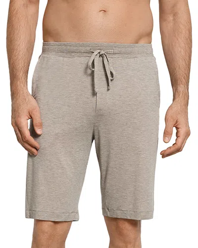 Hanro Urban Casuals Linen Blend Drawstring Shorts In Brown