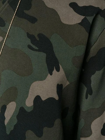 Shop Valentino Id Camouflage Sweatshirt - Green