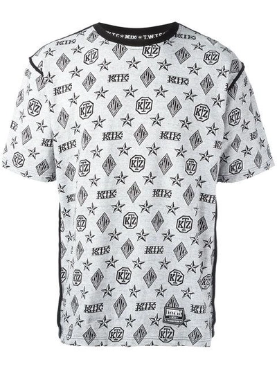 Shop Ktz Monogram T In Black