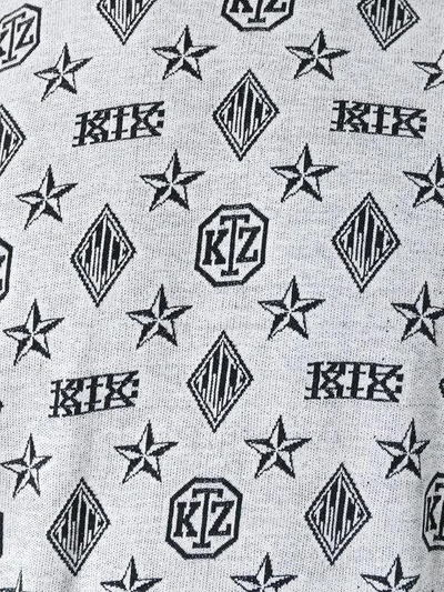 Shop Ktz Monogram T In Black