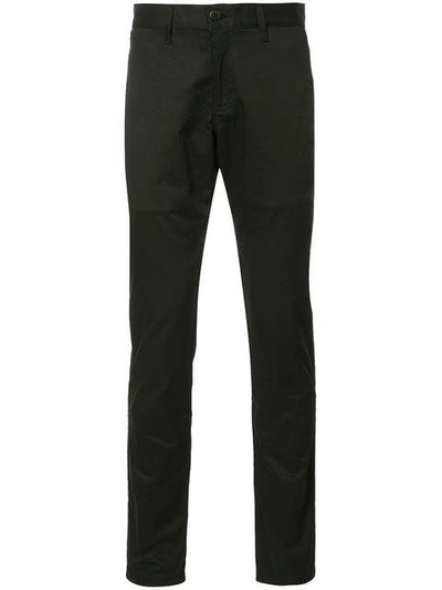 Naked And Famous Black Slim Chino Trousers