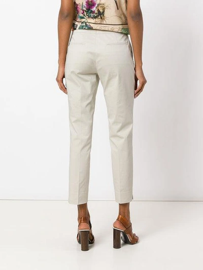 Shop Etro Straight Cropped Trousers
