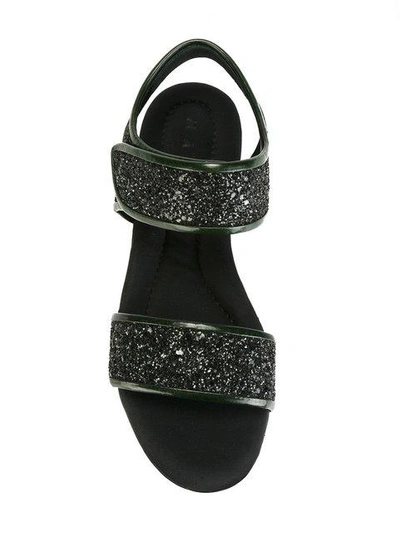 Marni Glitter Leather Sandals | ModeSens