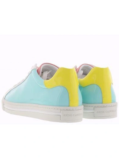 Shop René Caovilla Sneakers In Multicolor Glitter