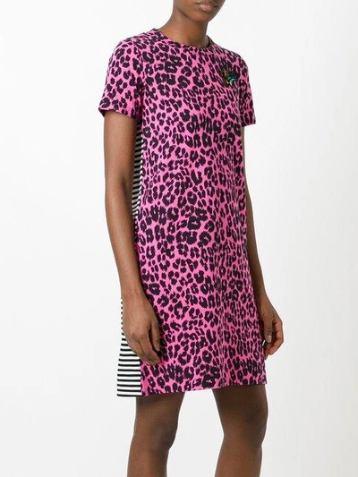 Shop Marc Jacobs Printed Patchwork T-shirt Dress In Pink