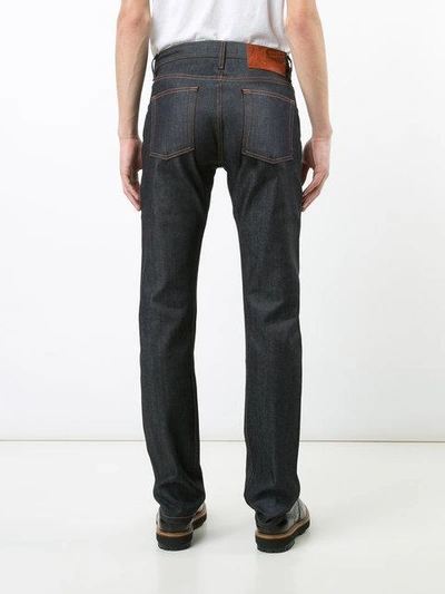 Shop Naked And Famous Slim-fit Jeans In Blue