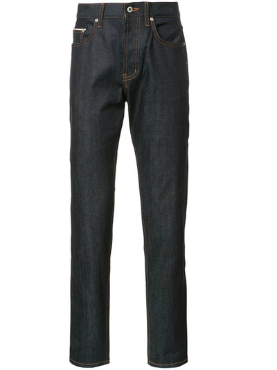 Shop Naked And Famous Tapered Jeans - Blue