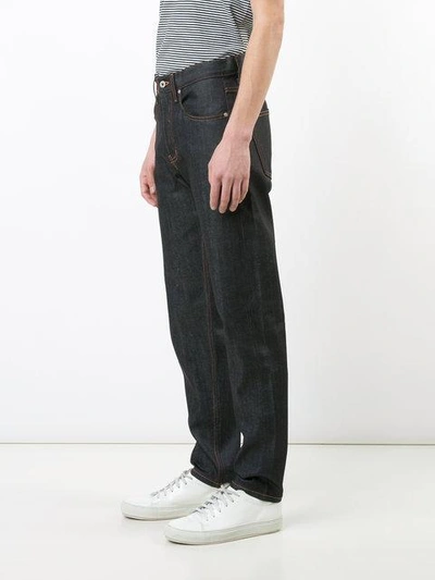 Naked And Famous Weird Guy Left Hand Twill Selvedge Jeans Indigo In Blue