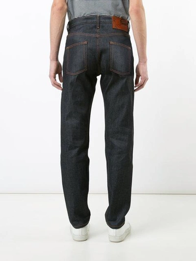 Naked And Famous Weird Guy Left Hand Twill Selvedge Jeans Indigo In Blue