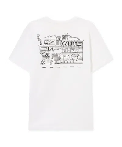 Off-white Graffiti-print T-shirt In Multi
