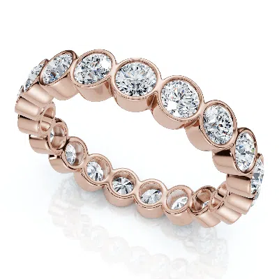 Pompeii3 2ct Bezel Set Diamond Eternity Wedding Ring 14k Gold Of ...