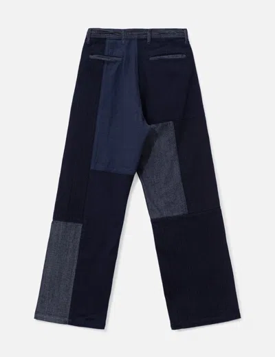 Fdmtl Patchwork Pants Rinse In Multi