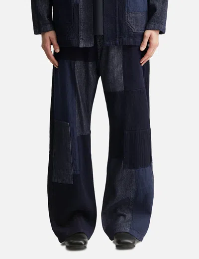 Fdmtl Patchwork Pants Rinse In Multi